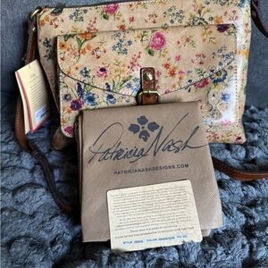 Patricia Nash Multicolor Floral Crossbody Bag